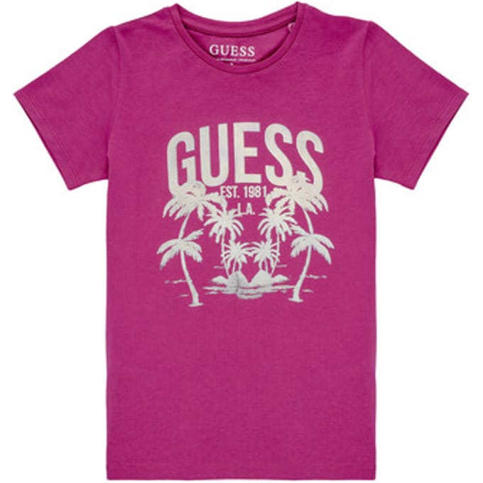 T-shirt met opdruk voor meisjes Guess