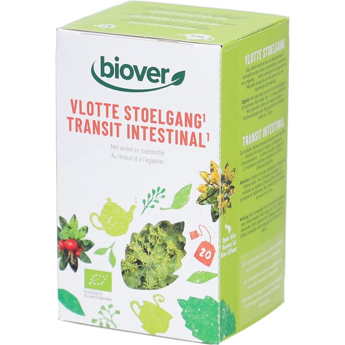 Biover Biokruideninfusie Vlotte Stoelgang 20 Filterzakje