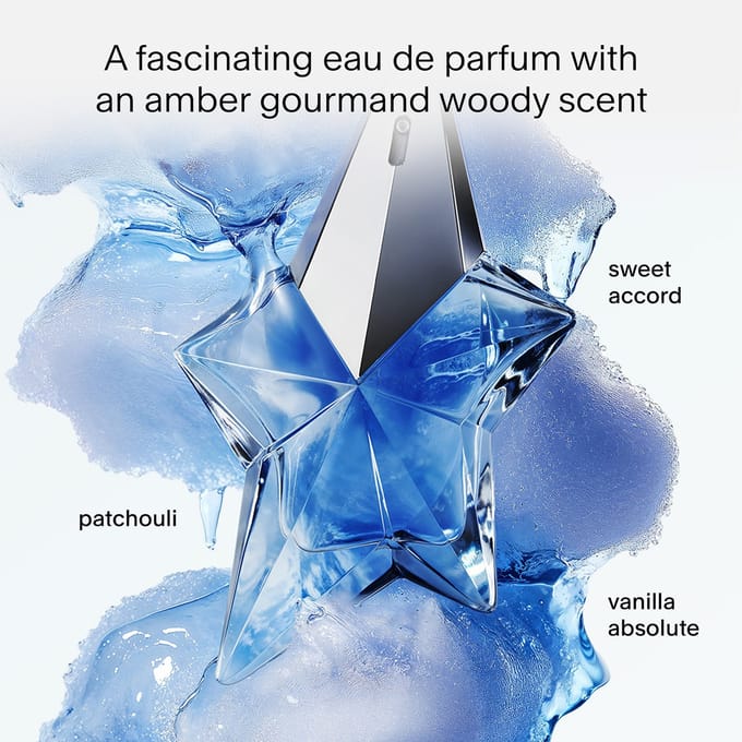 Mugler Angel Eau de Parfum - Amberachtig, Vanille, Patchouli Parfum – Navulbare Parfum voor dames -Navulling - 100ml