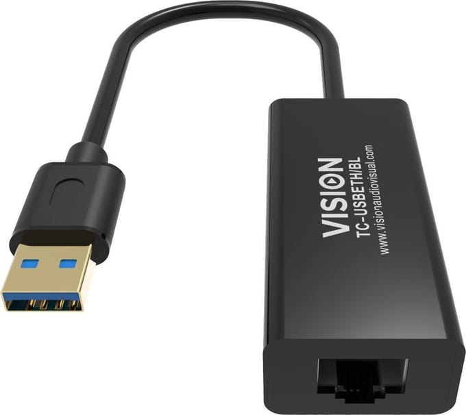 Vision TC-USBETH/BL - Netwerkadapter