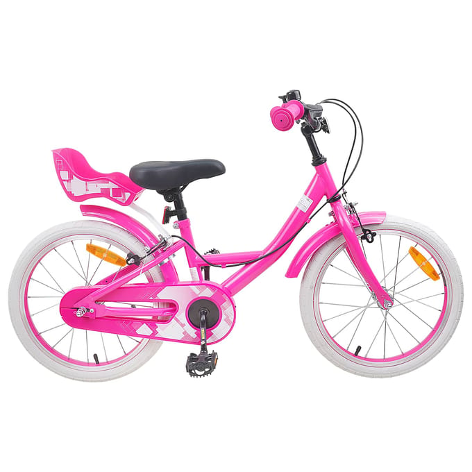vidaXL - Kinderfiets - 18 - Inch - voor - 5-7 - jaar - oud - Roze