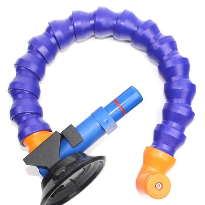 3 inch zware handpompzuignap met flexibele standaard voor deukreparatielamp blue
