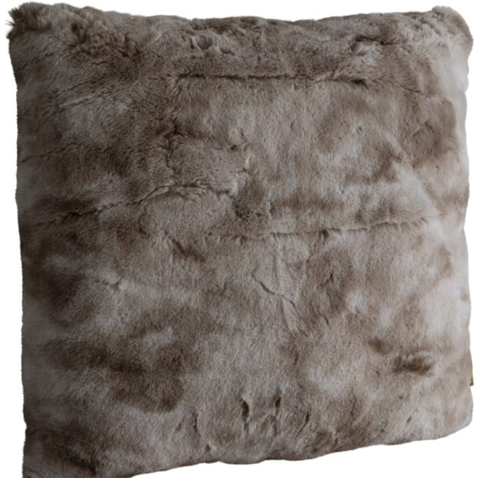 PTMD Linde Sierkussen - 60 x 10 x 60 cm - Fluweel - Bruin