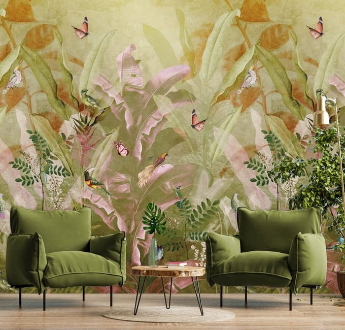 INGK - Surreal Forest Green - Behang