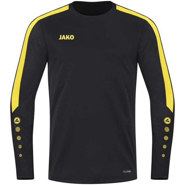 Jako Power Sweater Kinderen - Geel / Zwart | Maat: 152