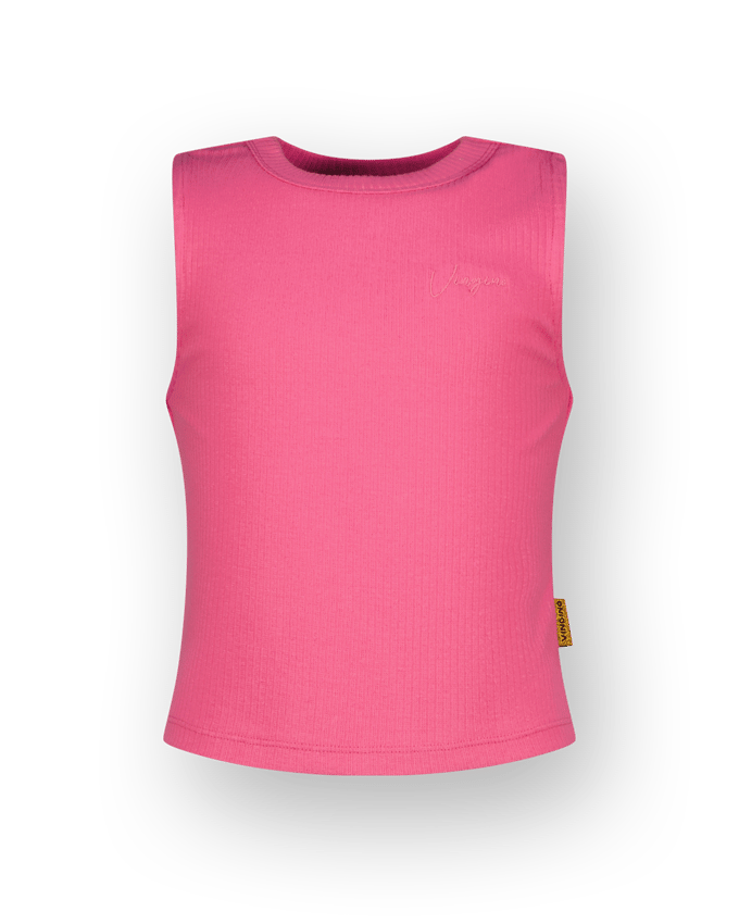 Vingino Girls Basic-crop Rib Top Top Sangria Sunset Taglia: 6 | Camicie Outlet | kids | Giallo