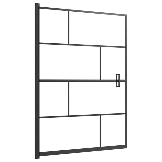 vidaXL - Douchewand - 100x140 - cm - ESG - zwart