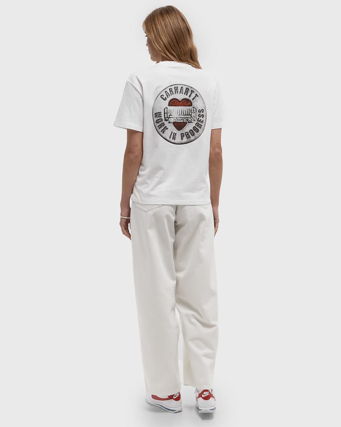 WMNS S/S Button Tee