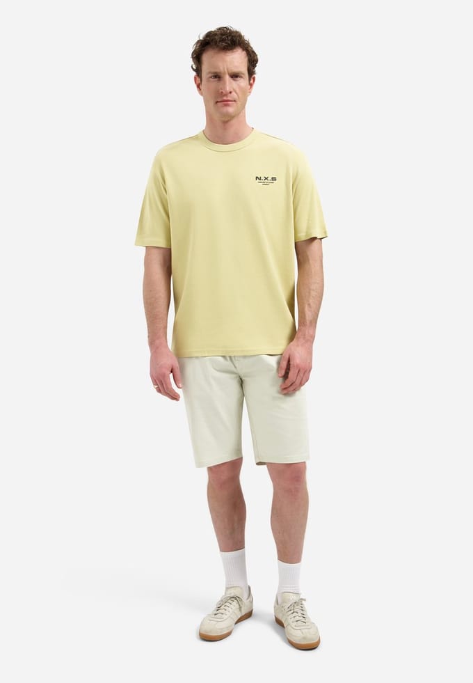 Interlock T-shirt met backprint