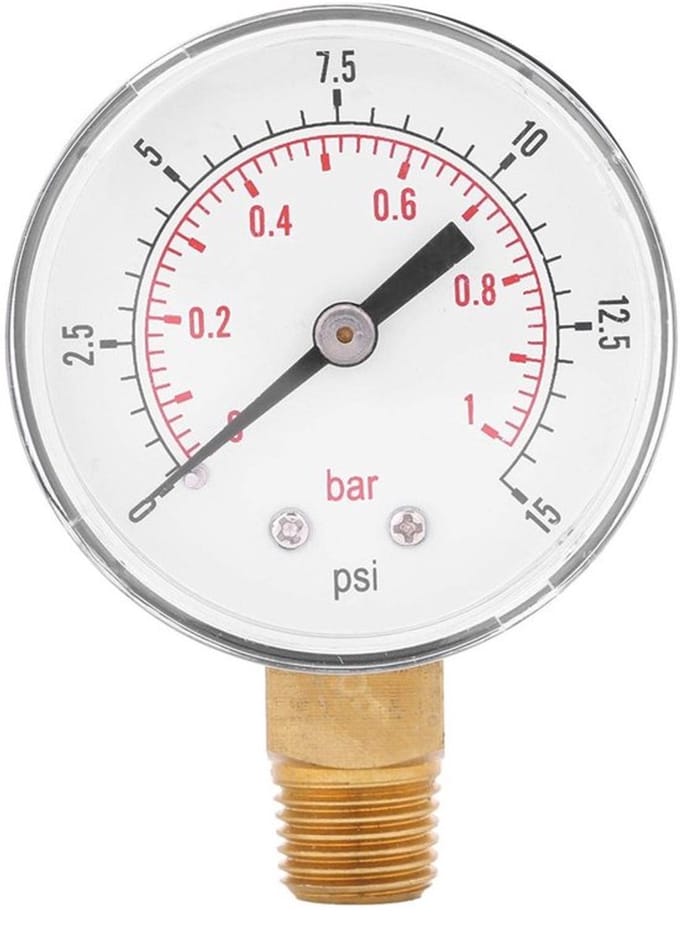 Dailygoody - Drukmeter - Mini lage drukmeter - Dual scale - 52mm