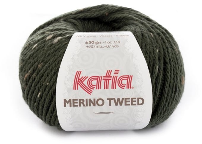 Katia Merino Tweed - 310 donkergroen - Merinogaren