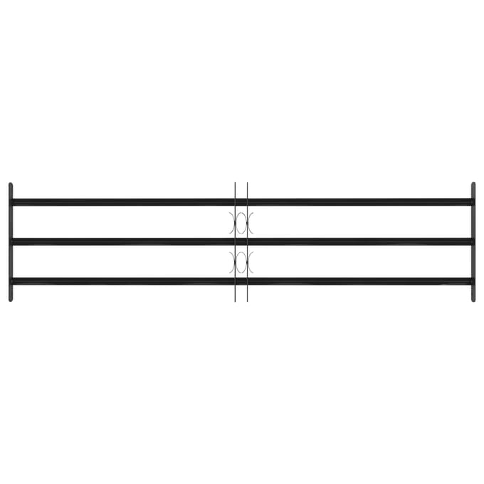 vidaXL - Raam - Beveiligings - Grille - 174 - x - 45 - cm - Gegalvaniseerd - staal