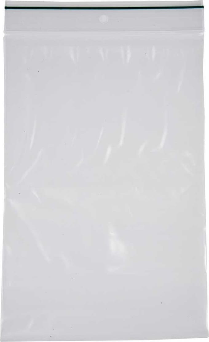Zip Lock zakjes, afm 12x18 cm, dikte 0,05 mm, 100 stuk/ 1 doos