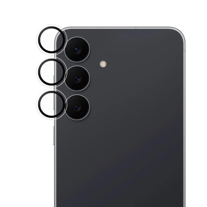 PanzerGlass Screenprotector geschikt voor Samsung Galaxy S25 FE Glazen | PanzerGlass Hoops Camera Lens Protector - Case Friendly