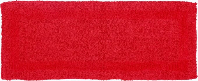 Homescapes badloper rood 40x100 cm gemaakt van 100% katoen