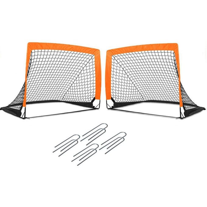 Filet de Football Portable pour enfants, pliable, filet d'entraînement de Football, Sport de plein air, pour enfants gray