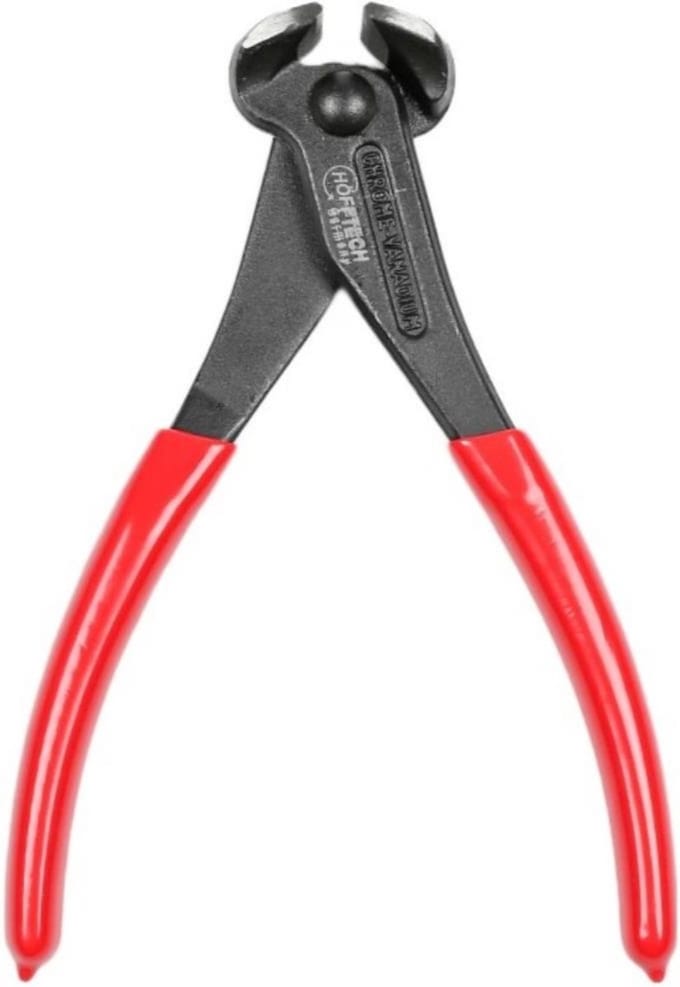 Hofftech Kopkniptang - 180 mm - Extra kracht - Hoogwaardig staal - Rood