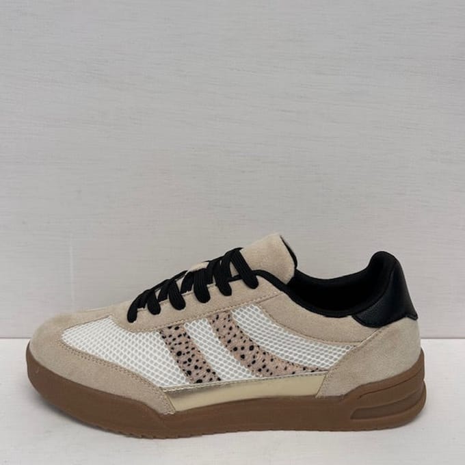 Trendy sneakers met retrozool beige Beige / 41