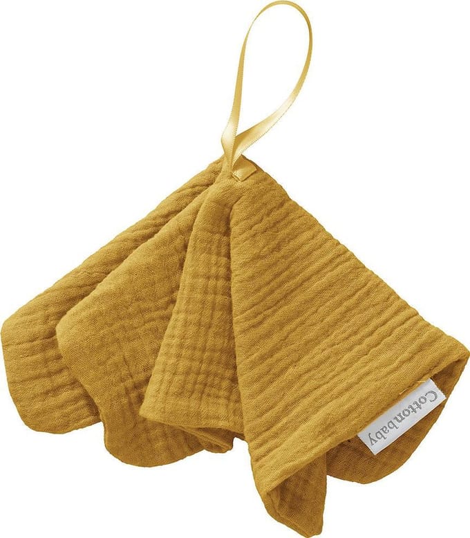 Cottonbaby - speendoekje - Cottonsoft - mosterdgeel