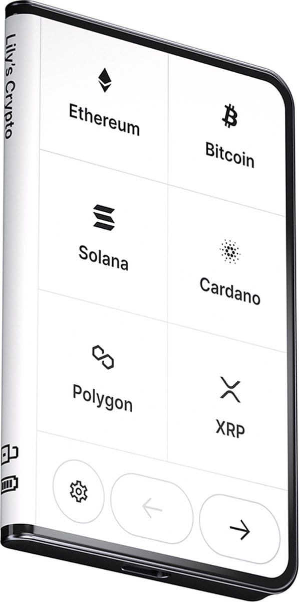 Ledger Stax - Back-ups - Beveilig je crypto (Bitcoin), NFT's en tokens - Zwart