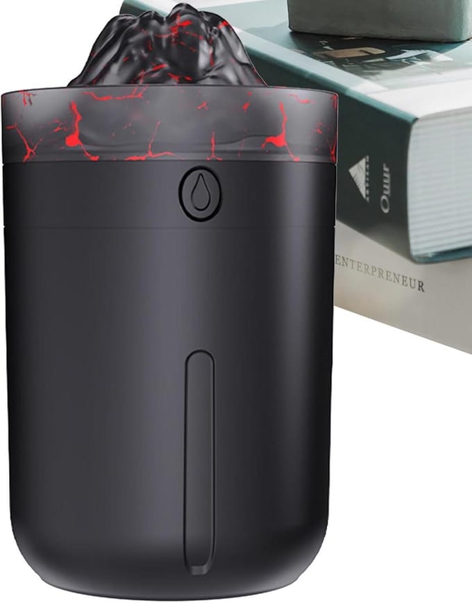 Luchtbevochtiger 7 Kleuren - Persoonlijke Diffuser - Ontspanning Thuis - Type-C Oplaadbaar - 330ml Capaciteit - Zwart