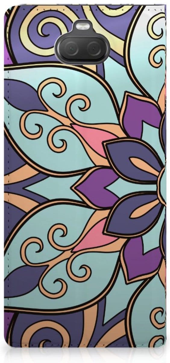 Sony Xperia 10 Plus Smart Cover Purple Flower