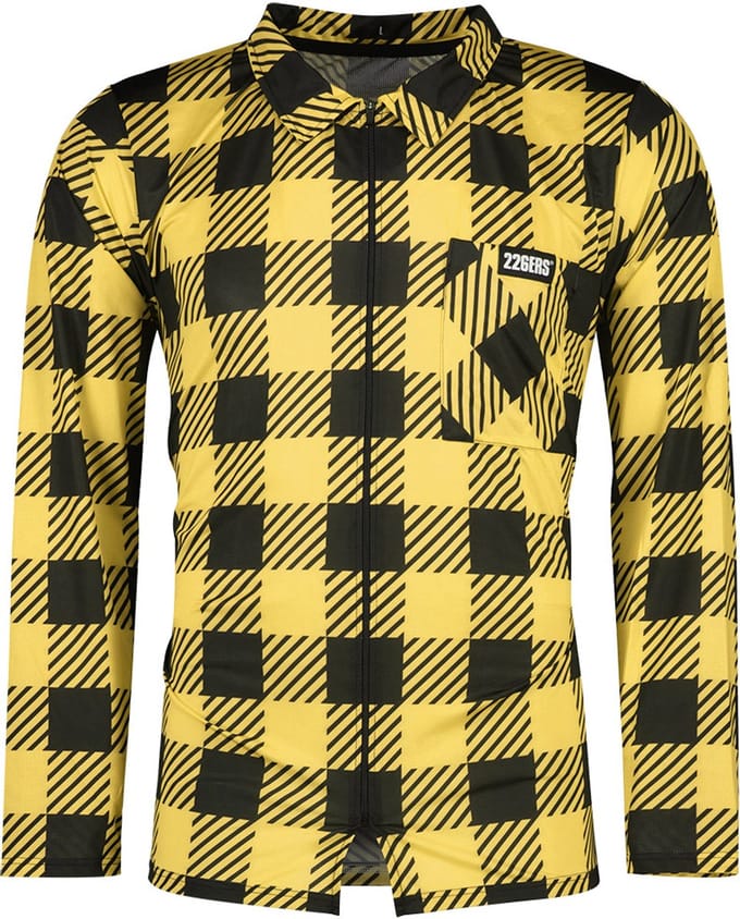 226ers Plaid Cycling Jas Geel S Man