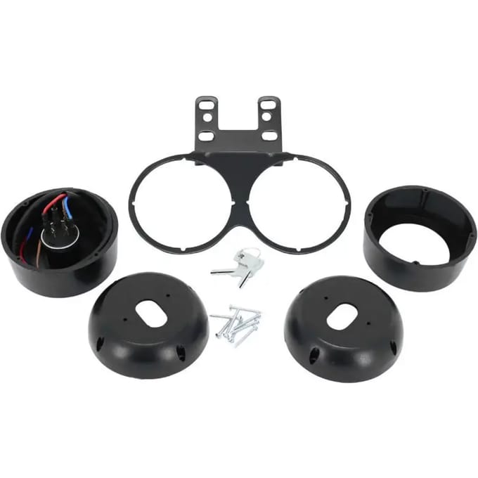 Support de compteur rond Ø60mm avec contacteur à clé neiman pour mobylette cyclo