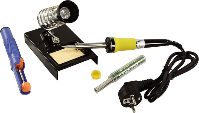 Soldeerset met Soldeerbout, Desoldeerpomp en Soldeertin - 230V/30W