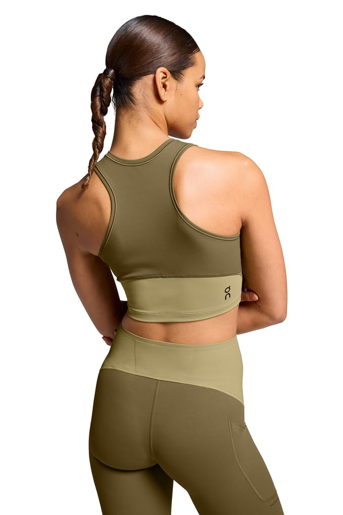 On Movement Crop 2 Hunter Maat: XL | Sport BH's Outlet | Dames | Bruin
