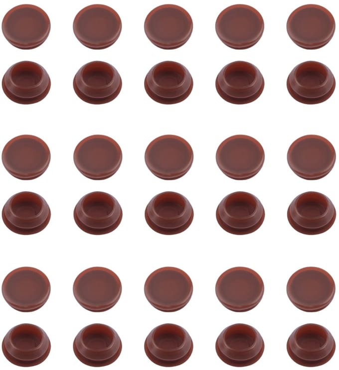 Dailygoods- Drempelschroefdoppen 30 stuks - Pvc Zacht Plastic