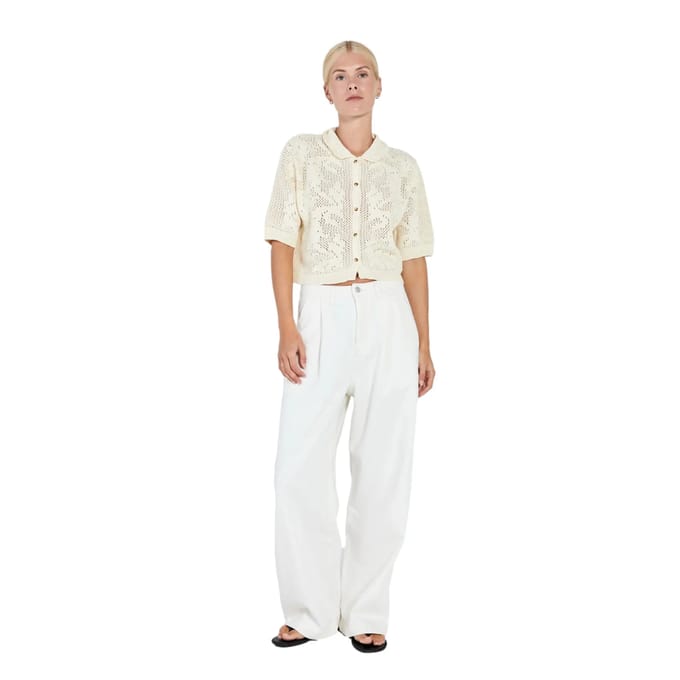 Vrouwen wide leg jeans Norr Kenzie Pleat