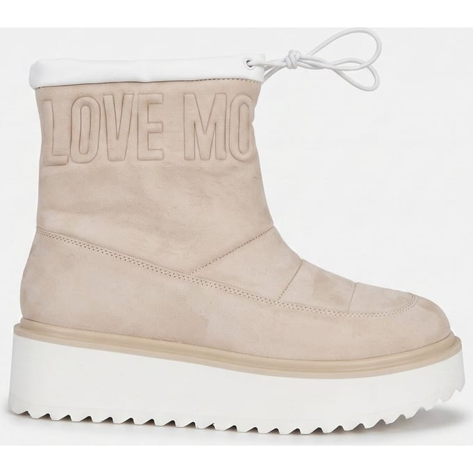 Moschino Platform Power Velour Snow Boots Grey Taglia: 35 | Stivali Outlet | Donna | Bianco