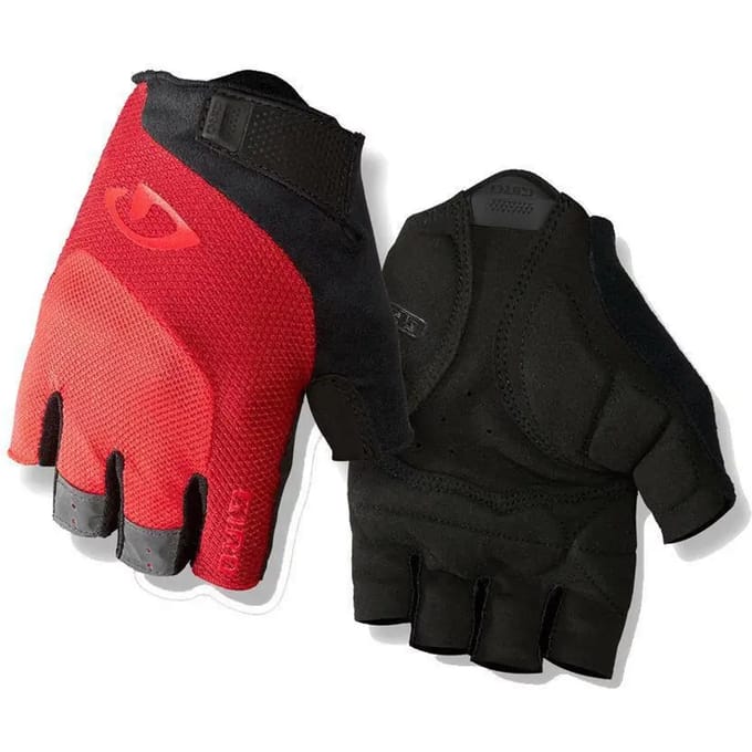 Giro Bravo Gel Fietshandschoenen Heren Kort Rood Maat S