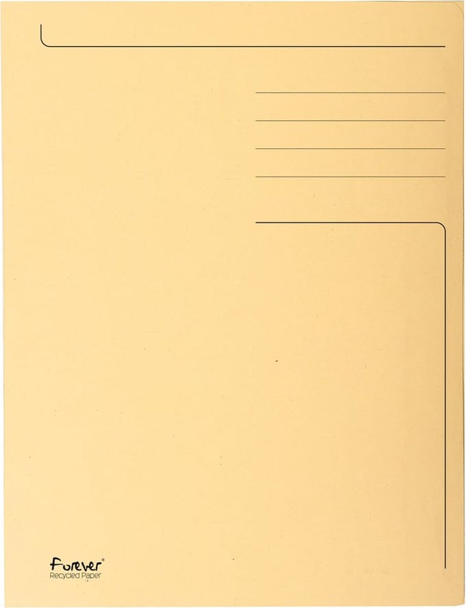 Exacompta 50x FOREVER® bedrukte map met 3 kleppen - 280gm2 - 24,5x35 cm voor folio - Gems - 449002E