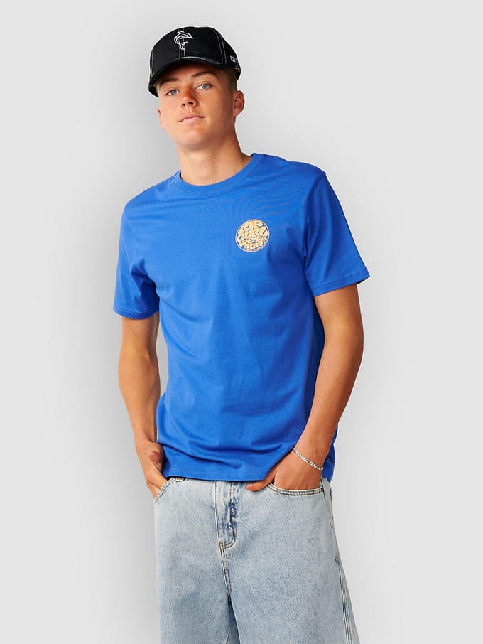Rip Curl Wettie Icon T-shirt Met Korte Mouwen Blauw M Man