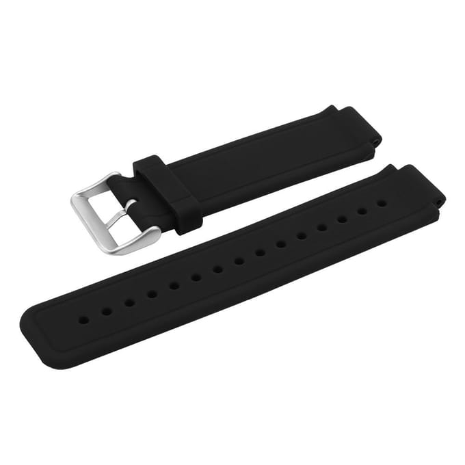 Verstelbare Silicagelhoorlogeband Horlogeband Vervanging Geschikt voor Garmin Vivoactive (Zwart) gray