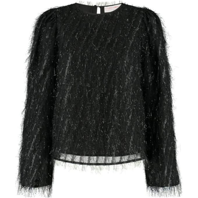 Studio Amaya Velvet blouse fluffy