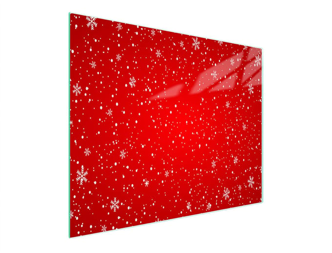 TMK ArtDeko - Snijplank - Glas - 52x30cm - Rood