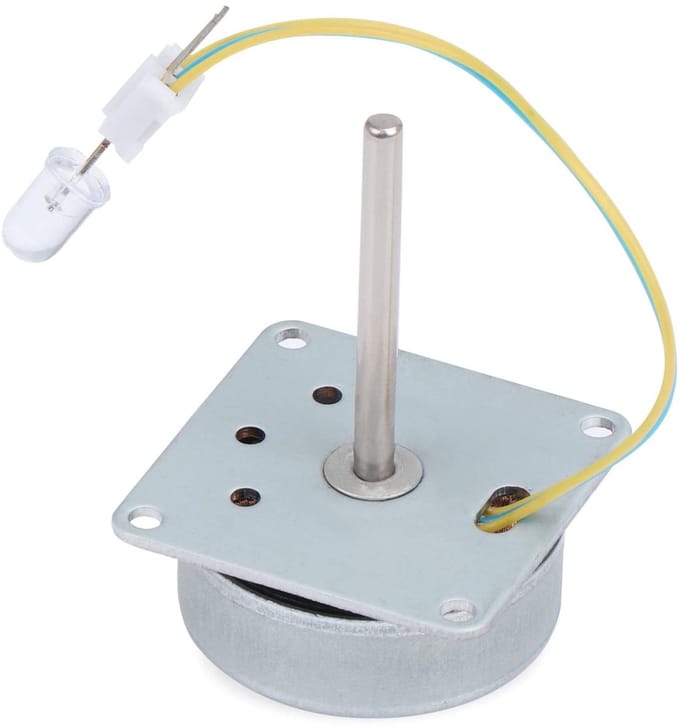 MTTProducts - 3-Phase Micro AC Mini Motor - Educatieve Generator - Compact Ontwerp - Mini Generator Voor Experimentele Modellen - Geschikt Voor 120 Jaar