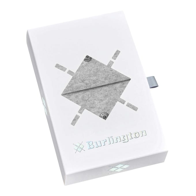 Burlington Basic Gift Box eenkleurig katoen multipack sokken heren grijs - maat 40-46