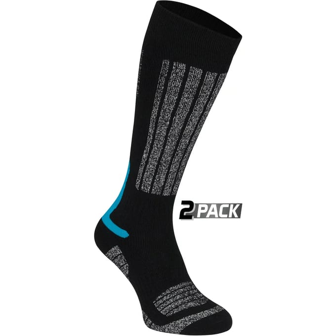 Starling Skikousen - 2-Pack - Whistler - Zwart/Grijs - Maat 43/46