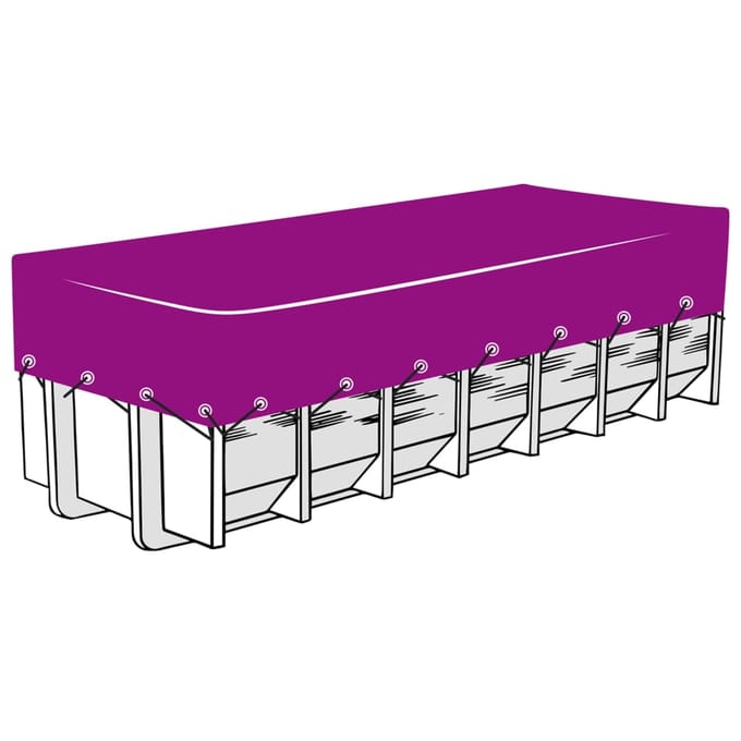 vidaXL - Containernet - 3,5x6 - m - HDPE - zwart
