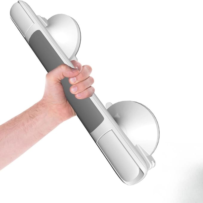 CLVP® Wandbeugel Badkamer – Zuignap Handgreep – Veiligheidsgreep Douche – Secure