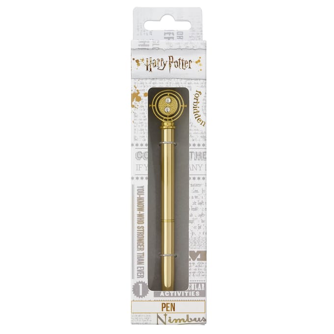Harry Potter Metallic Pen with 3D Charm Time Turner