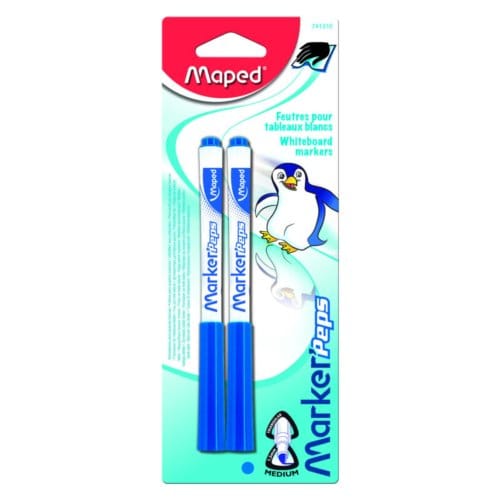 Maped whiteboardmarker, blauw, 2 stuks