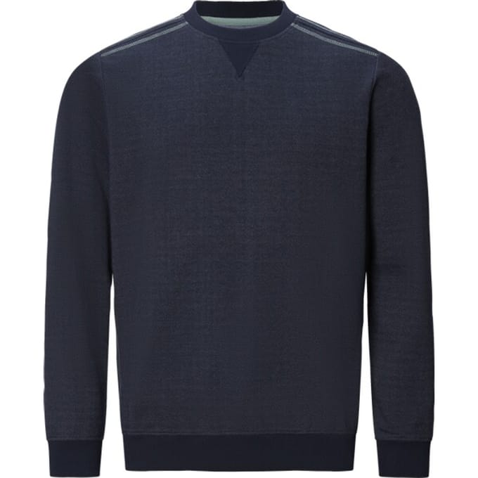 Babista herren Sweatshirt - 60/62 - donkerblauw - Plus Size