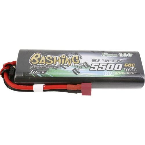 Gens ace LiPo accupack 7.6 V 5500 mAh Hardcase T-stekkers