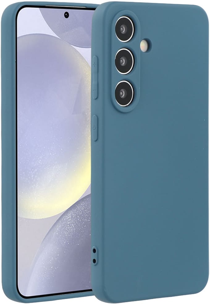 Lunso Geschikt voor Samsung Galaxy S25 Plus hoesje - Flexibel siliconen Backcover - Saffier