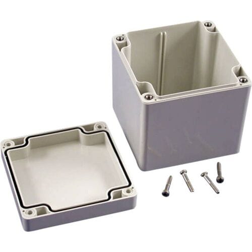 Hammond Electronics 1554EEGY – Universele behuizing – 90 x 90 x 90 mm – ABS – Grijs